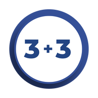 3 + 3