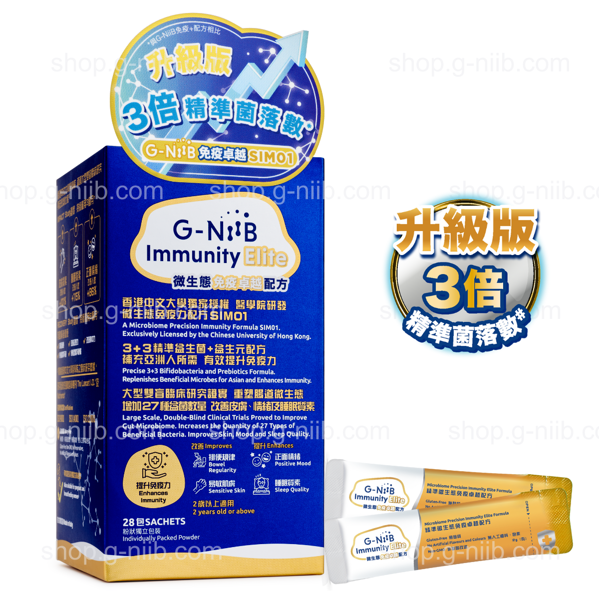 [VIP專用] G-NiiB 微生態免疫卓越配方 SIM01 (只適用於香港及澳門地區)