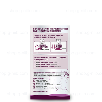 [員工優惠] G-NiiB 微生態免疫專業配方 SIM01 (只適用於香港及澳門地區)