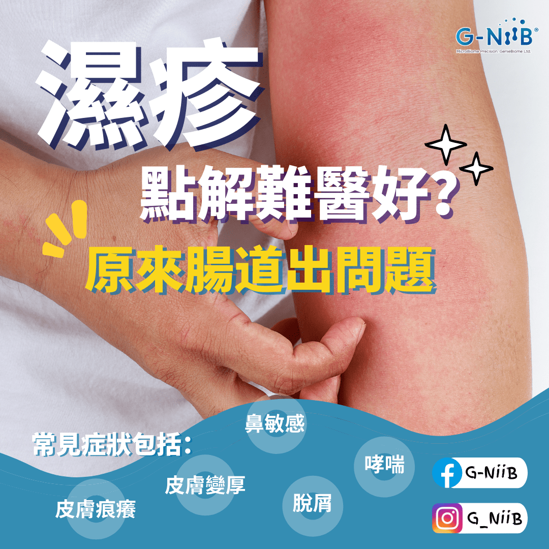 湿疹点解极难医好 原来肠道出问题 Geniebiome Limited 用科研重建健康微生态 湿疹点解极难医好 原来肠道出问题 Geniebiome Limited 用科研重建健康微生态